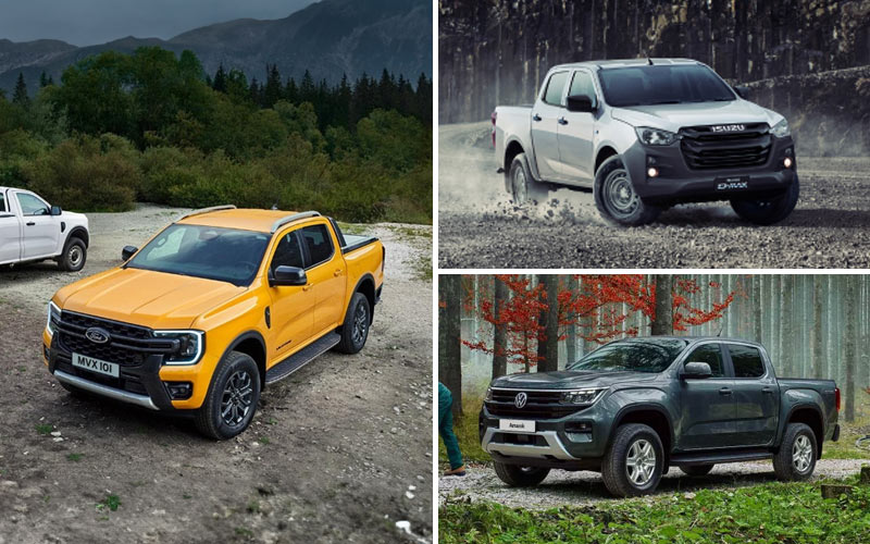 Battle of the Pickups: Ford Ranger vs Isuzu D-Max and Volkswagen Amarok