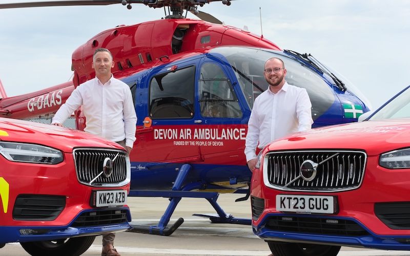 Vertu Volvo Exeter Helps Keep Devon Air Ambulance Flying High