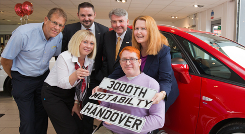 Motability milestone for Vauxhall Chesterfield