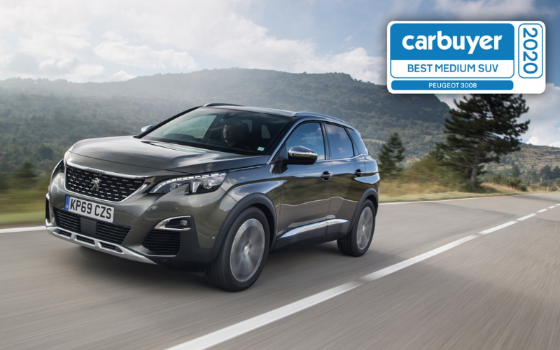 Peugeot 3008 Wins Best Medium SUV Award At The Carbuyer Best Car Awards 2020