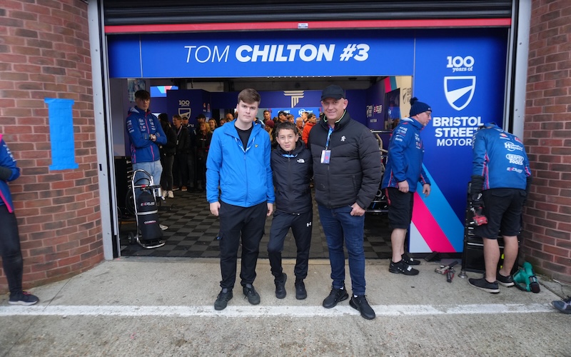 Bromley FC Fly The Bristol Street Motors Trophy Flag At Brands Hatch