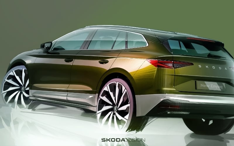 Skoda Provides Glimpse Of Facelifted Enyaq