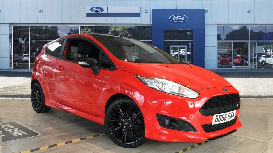 Used Ford Fiesta 1.0 EcoBoost 140 ST-Line Red 3dr Petrol Hatchback for ...