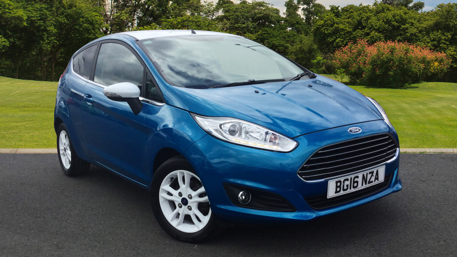 Used Ford Fiesta 1.0 EcoBoost Zetec Blue 3dr Petrol Hatchback for Sale ...